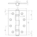 Ball Bearing Hinges Grade 11 - Image 2