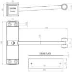 Gibralter Arm Type White Door Closer - Image 2