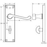 Victorian Scroll Lever Furniture - Image 16