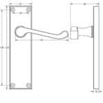 Victorian Scroll Lever Furniture - Image 4