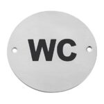 WC Symbol Signage 76mm - Image 1