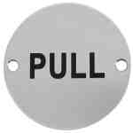 Pull Symbol Signage 76mm - Image 1