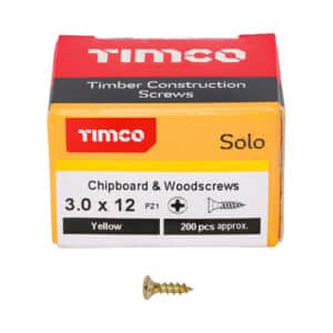 3mm Solo Pozi Woodscrews ZYP CSK Box 200 - Image 5