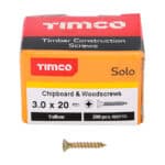 3mm Solo Pozi Woodscrews ZYP CSK Box 200 - Image 6