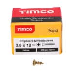 3.5mm Solo Pozi Woodscrews ZYP CSK Box 200 - Image 2