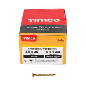 3.5mm Solo Pozi Woodscrews ZYP CSK Box 200 - Image 7