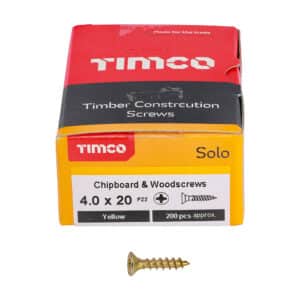 4mm Solo Pozi Woodscrews ZYP CSK Box 200 - Image 3