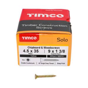 4.5mm Solo Pozi Woodscrews ZYP CSK Box 200 - Image 4