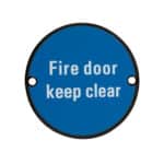 Fire Door Keep Clear Signage 76mm - Image 4