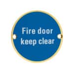 Fire Door Keep Clear Signage 76mm - Image 3